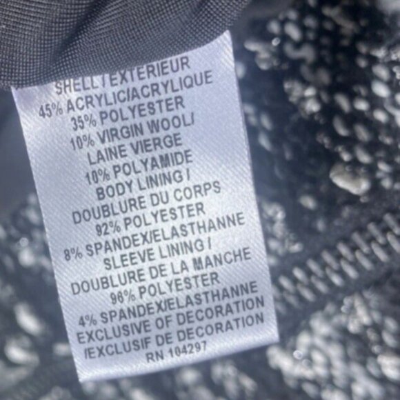 Milly Black and White Blazer Classic Suit Jacket - Picture 5 of 7